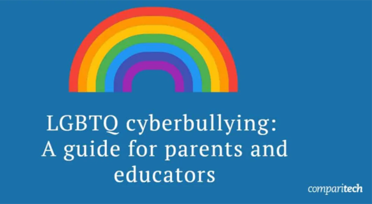Image of LGBTQ cyberbullying webpage