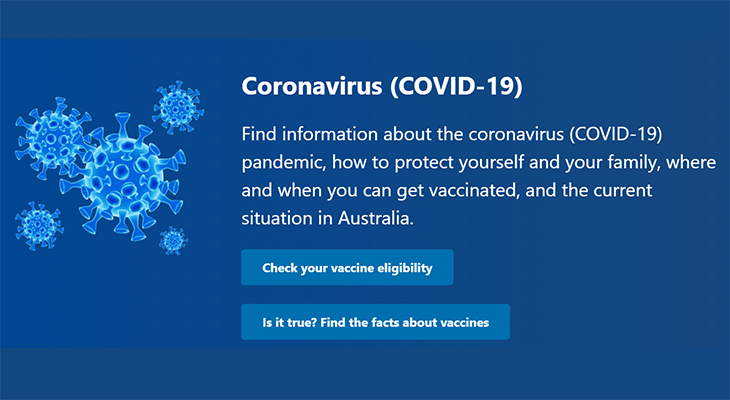 Title image "Coronavirus (COVID-19)"