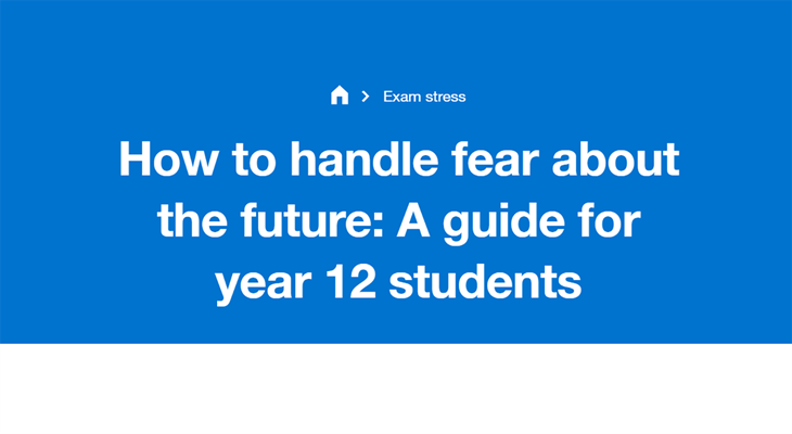 Title image "How to handle fear about the future"